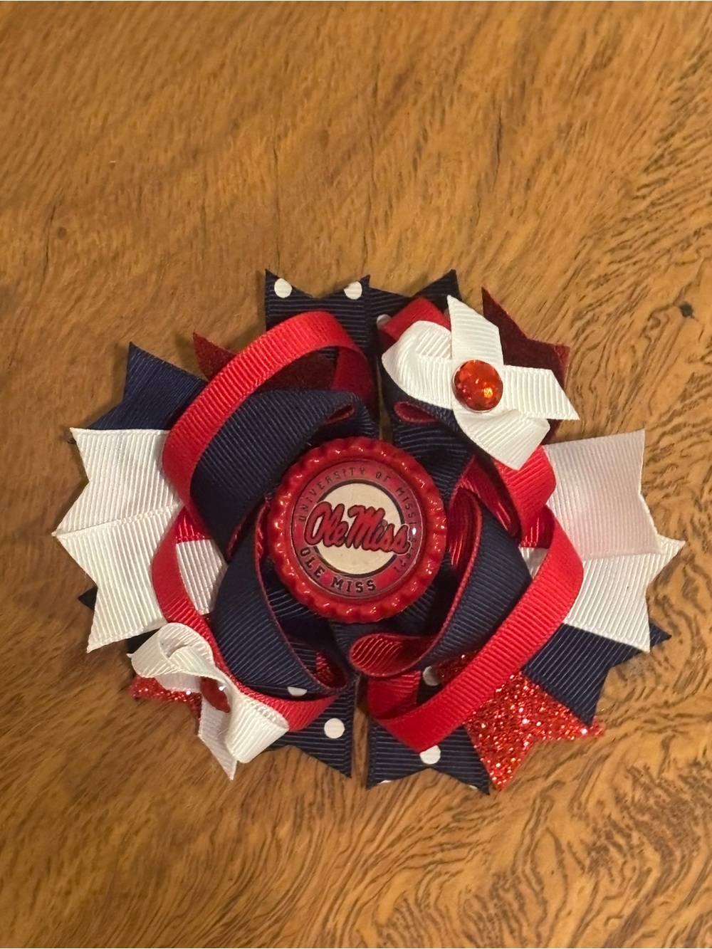 Brand new Ole Miss Hair Bow